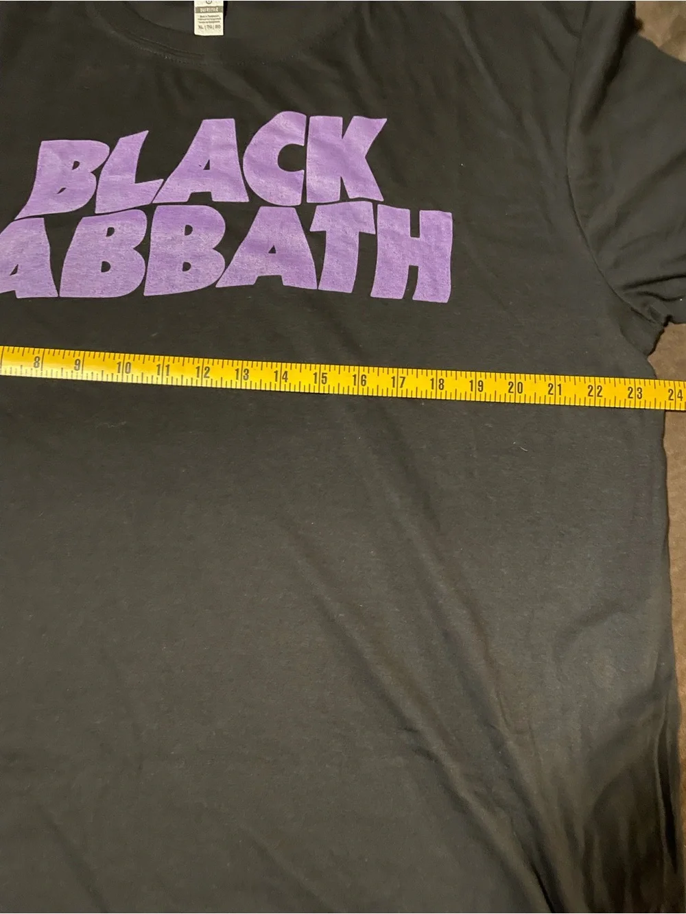 Gildan Black T-Shirt with Purple Black Sabbath Logo